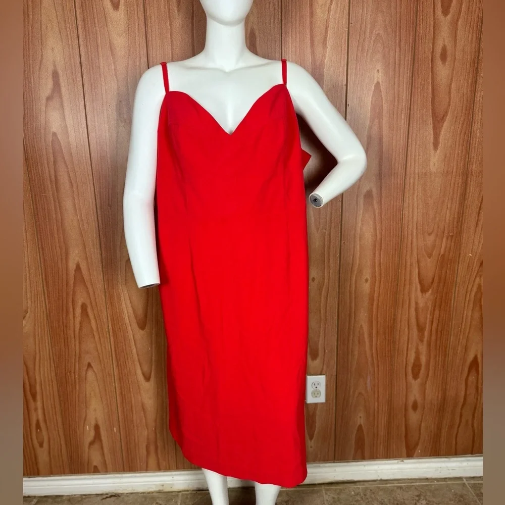 NWT New Sergio Hudson Target Collaboration Red Corset Bodycon‎ Dress Sleeveless
